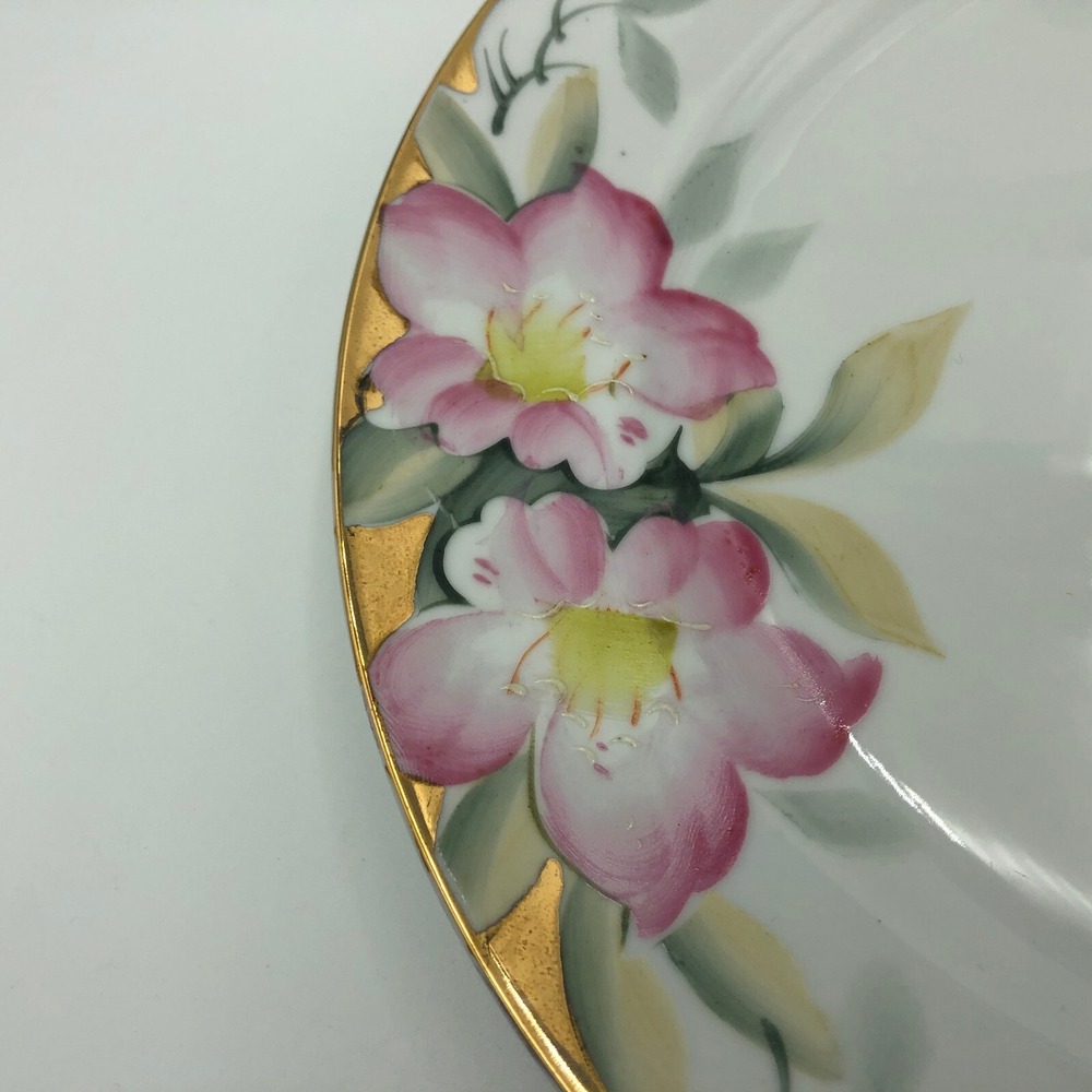 2 Noritake*AZALEA DINNER PLATES GREEN MARK 19322 VINTAGE EXCELLENT 9 7/8" - Picture 3 of 6